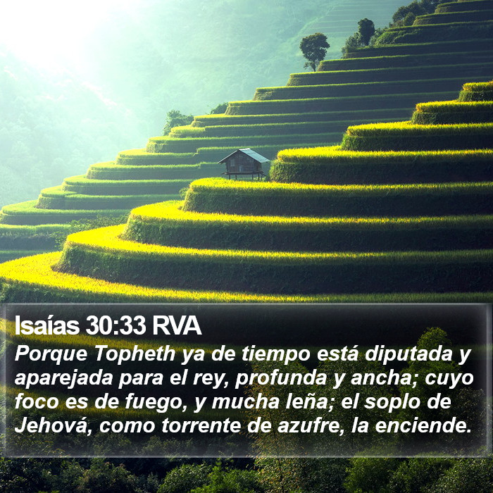 Isaías 30:33 RVA Bible Study