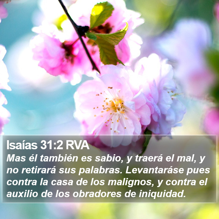 Isaías 31:2 RVA Bible Study