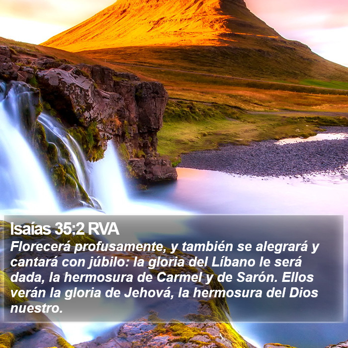 Isaías 35:2 RVA Bible Study