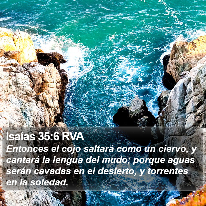 Isaías 35:6 RVA Bible Study