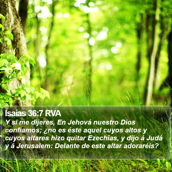 Isaías 36:7 RVA Bible Study