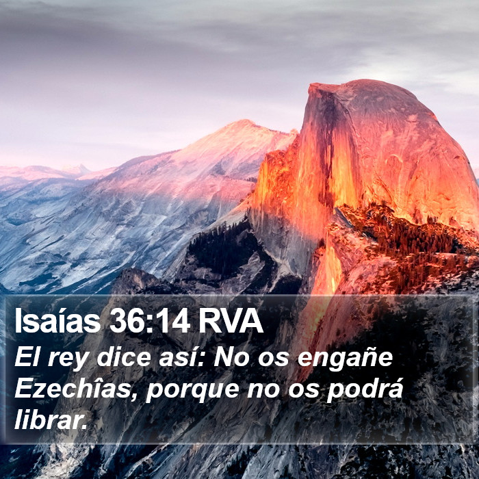 Isaías 36:14 RVA Bible Study