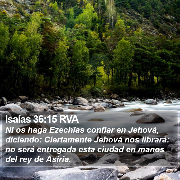 Isaías 36:15 RVA Bible Study