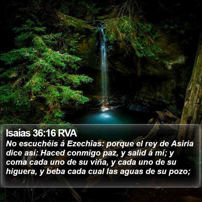 Isaías 36:16 RVA Bible Study