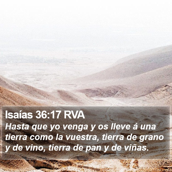 Isaías 36:17 RVA Bible Study