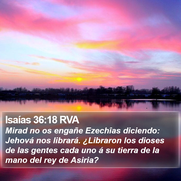 Isaías 36:18 RVA Bible Study