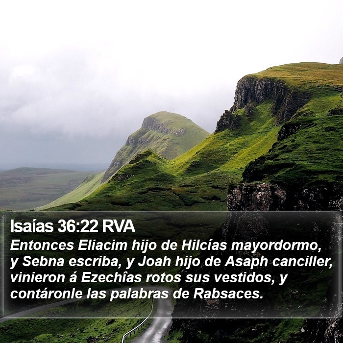 Isaías 36:22 RVA Bible Study