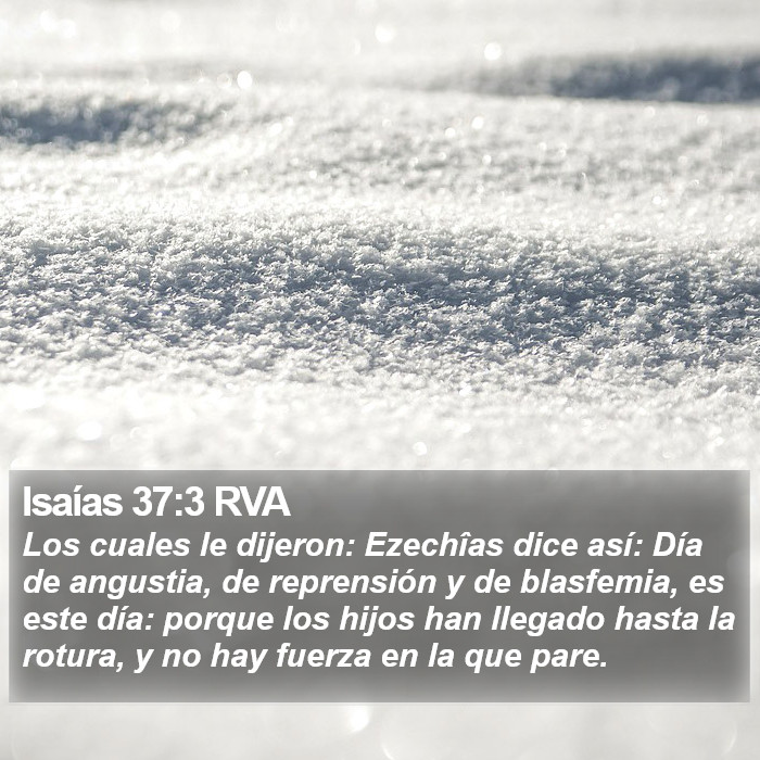 Isaías 37:3 RVA Bible Study