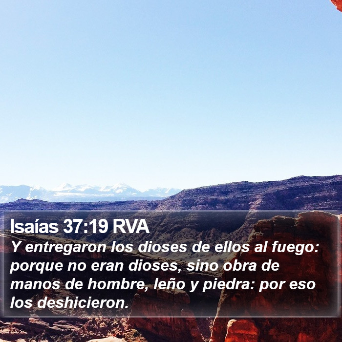 Isaías 37:19 RVA Bible Study