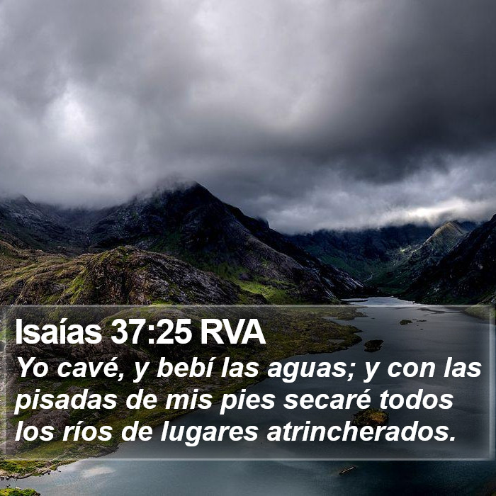 Isaías 37:25 RVA Bible Study