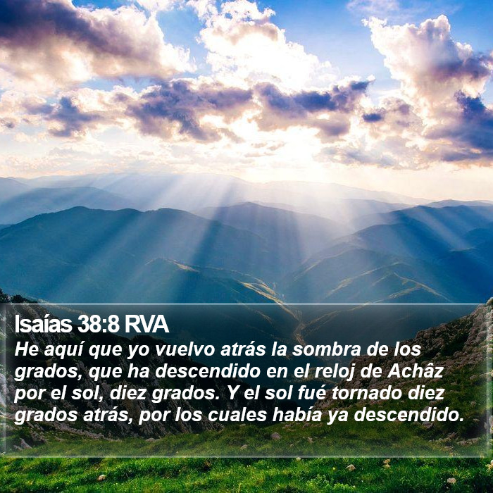 Isaías 38:8 RVA Bible Study