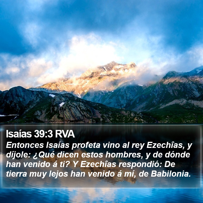 Isaías 39:3 RVA Bible Study