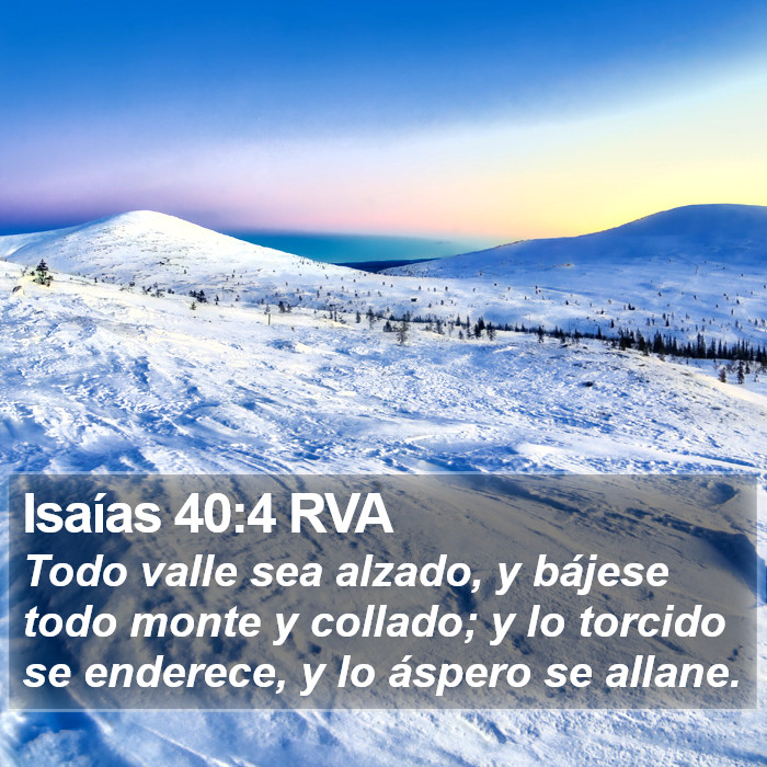 Isaías 40:4 RVA Bible Study