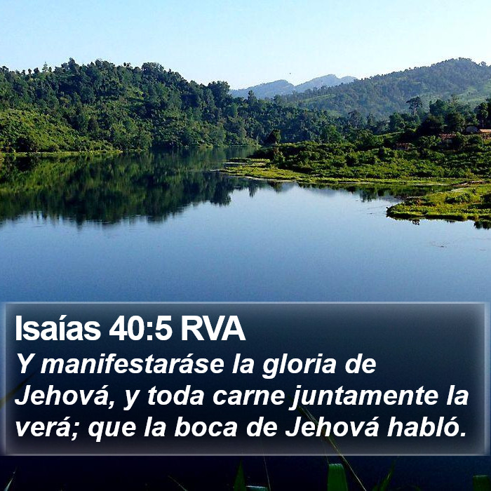 Isaías 40:5 RVA Bible Study