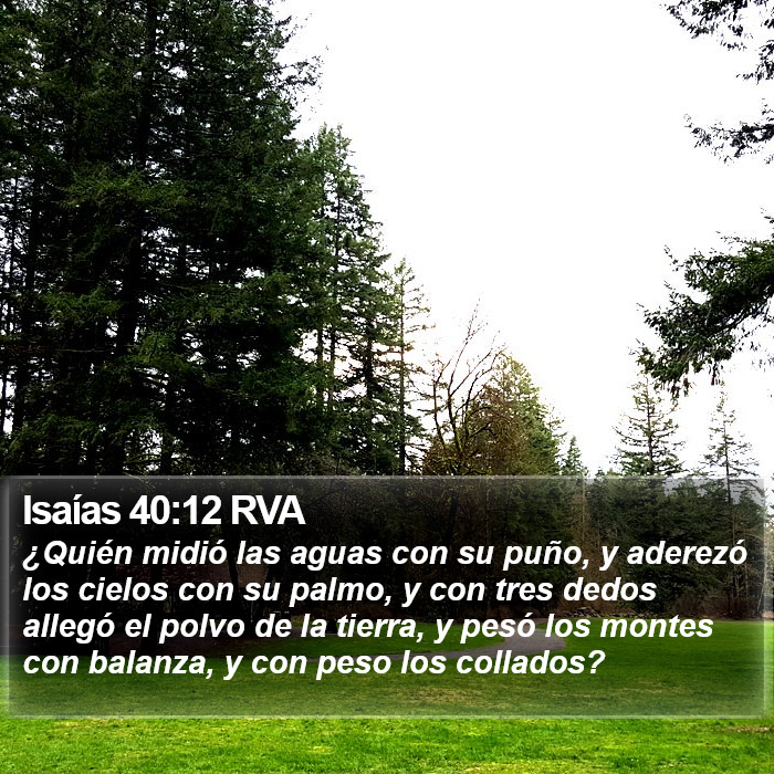 Isaías 40:12 RVA Bible Study