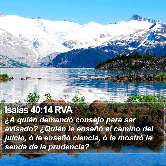 Isaías 40:14 RVA Bible Study