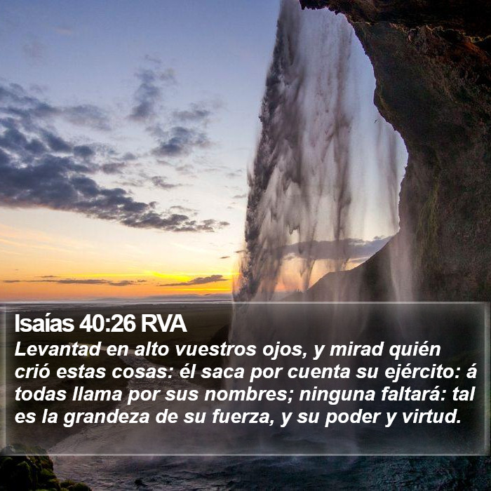 Isaías 40:26 RVA Bible Study