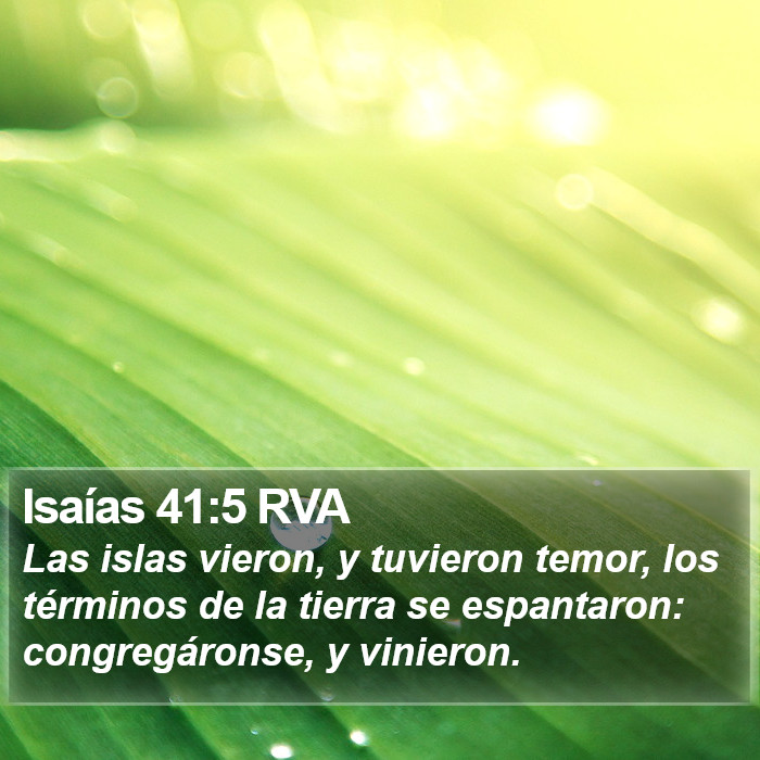 Isaías 41:5 RVA Bible Study