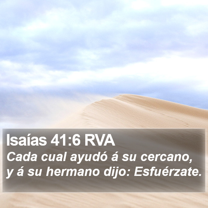 Isaías 41:6 RVA Bible Study