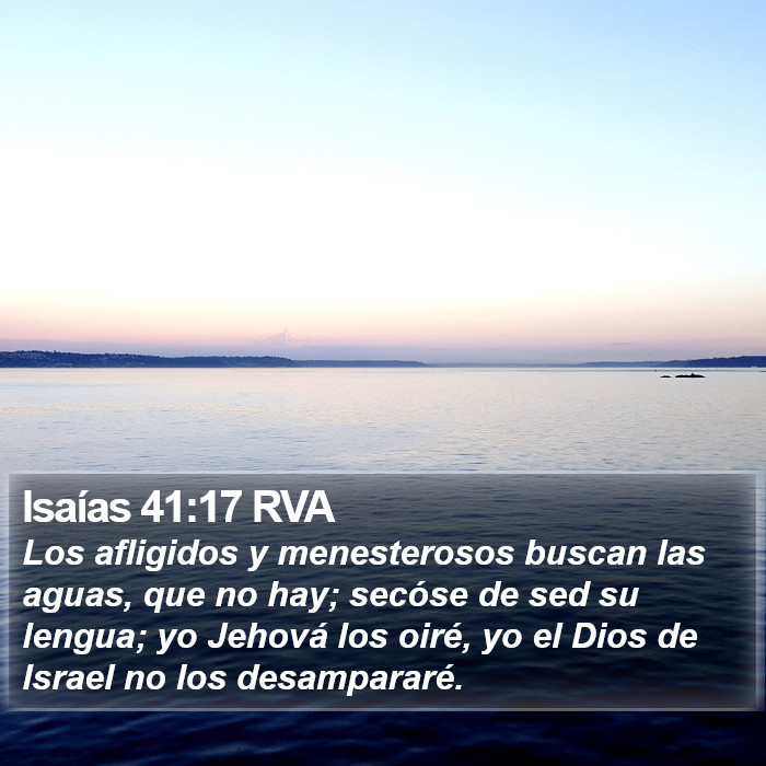 Isaías 41:17 RVA Bible Study