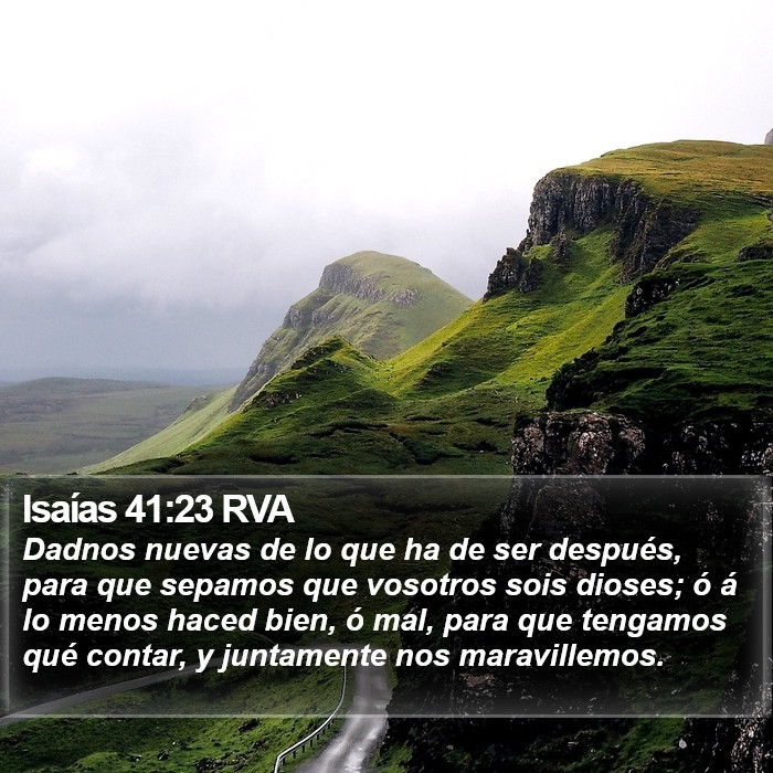 Isaías 41:23 RVA Bible Study