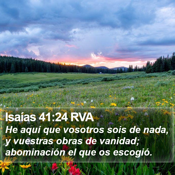 Isaías 41:24 RVA Bible Study