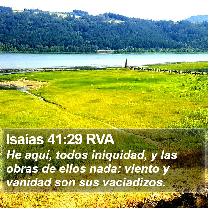 Isaías 41:29 RVA Bible Study