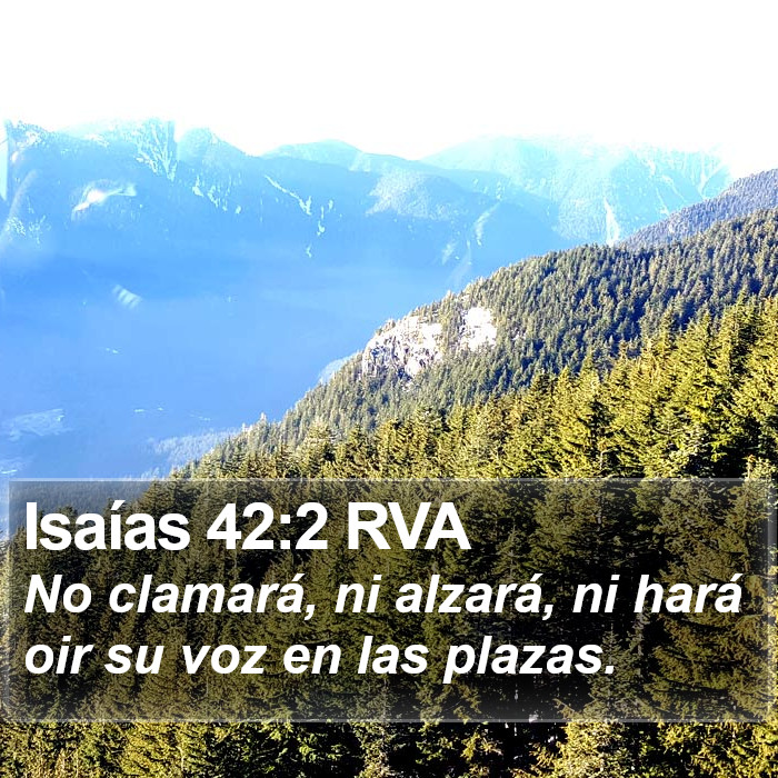 Isaías 42:2 RVA Bible Study