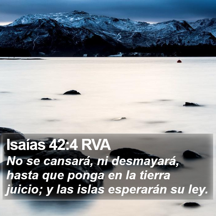 Isaías 42:4 RVA Bible Study