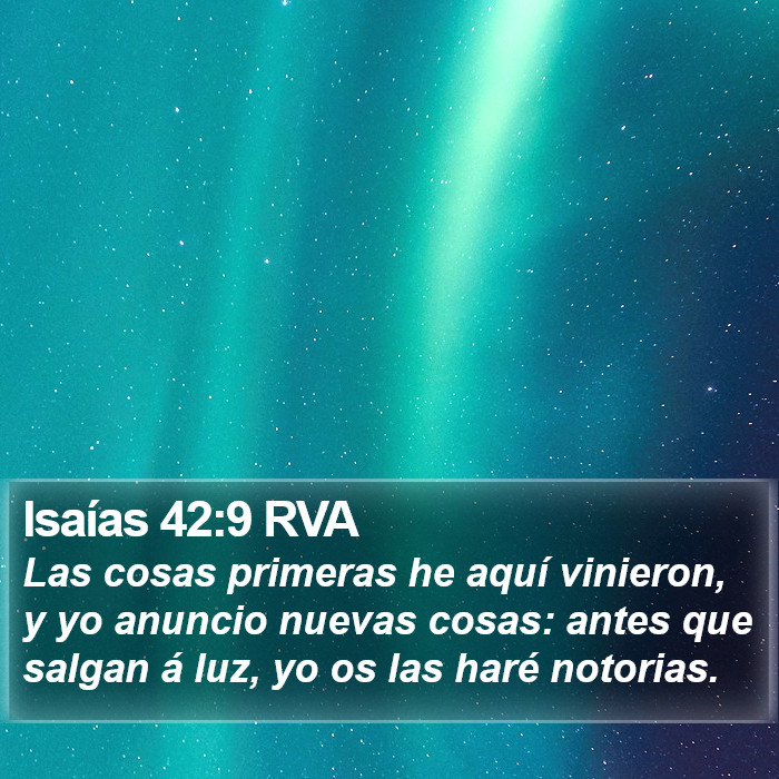 Isaías 42:9 RVA Bible Study