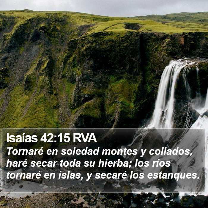 Isaías 42:15 RVA Bible Study