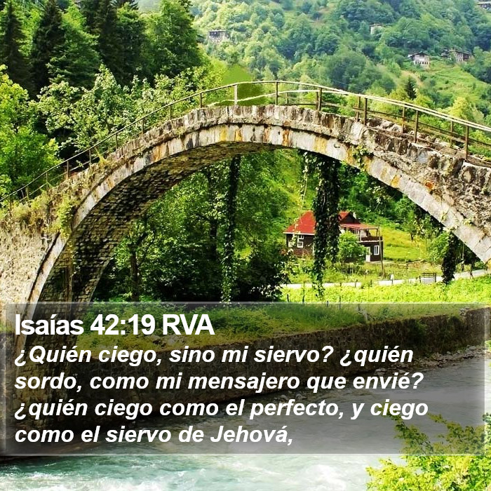 Isaías 42:19 RVA Bible Study