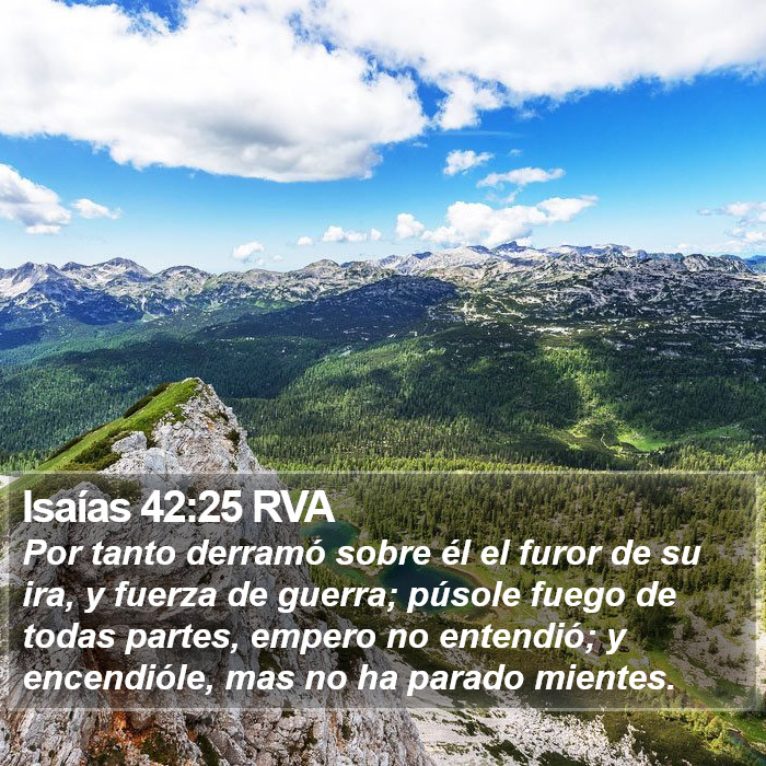 Isaías 42:25 RVA Bible Study