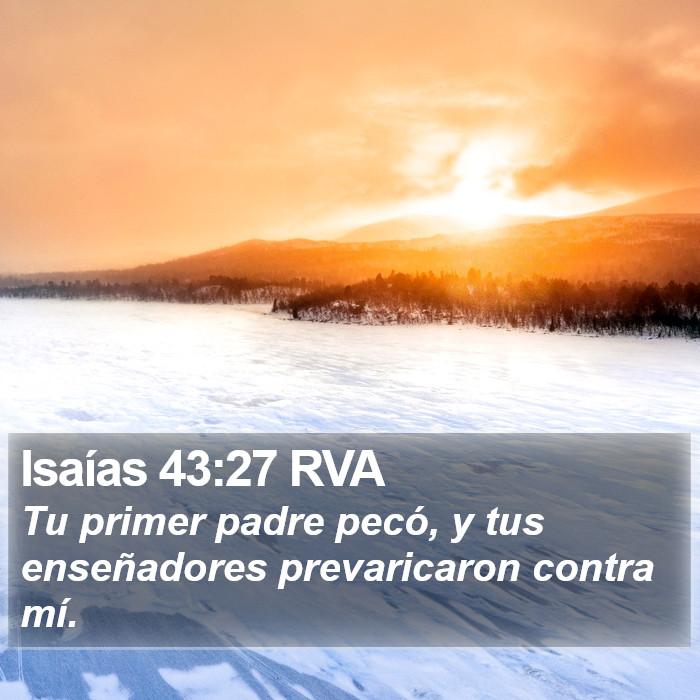 Isaías 43:27 RVA Bible Study