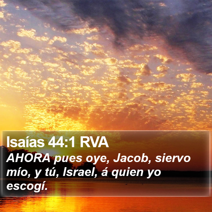 Isaías 44:1 RVA Bible Study