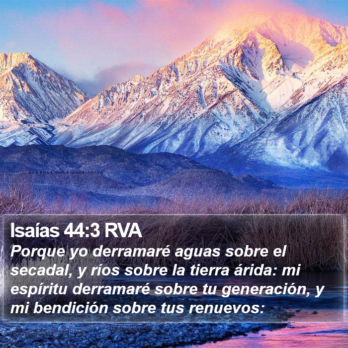 Isaías 44:3 RVA Bible Study