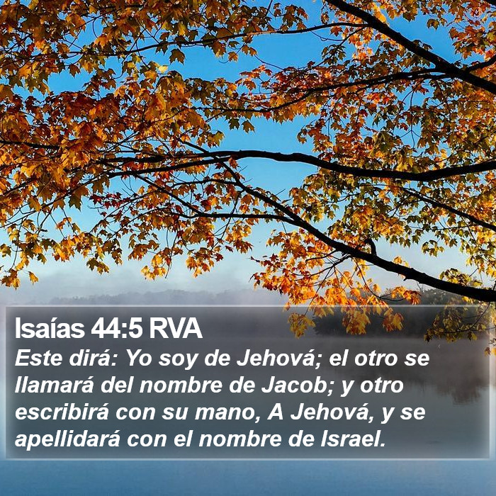 Isaías 44:5 RVA Bible Study