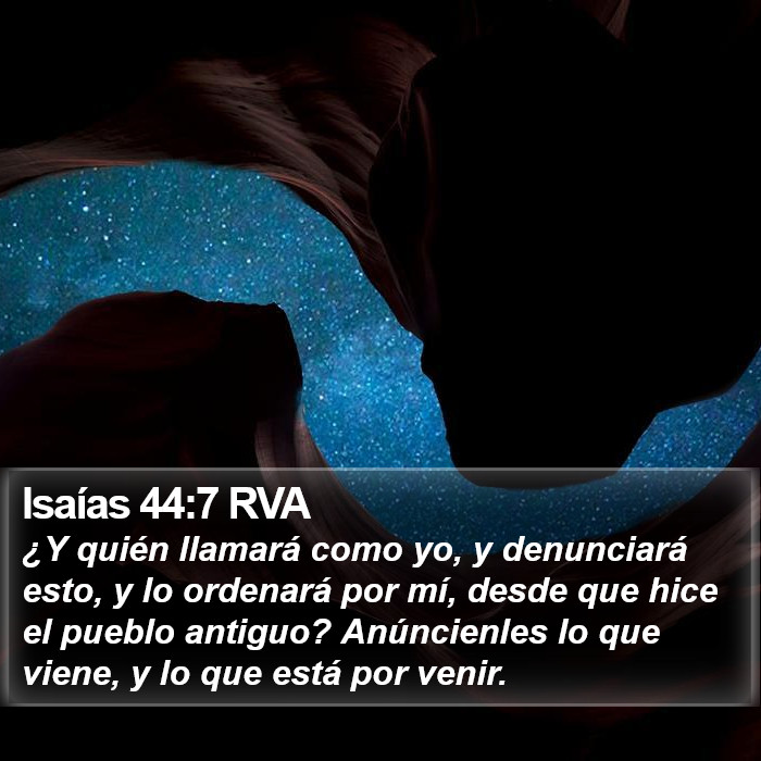 Isaías 44:7 RVA Bible Study