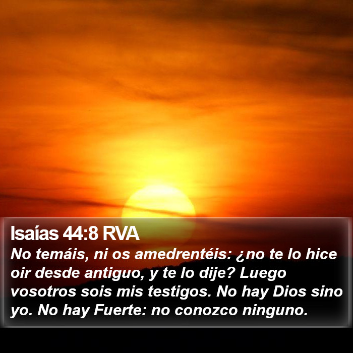 Isaías 44:8 RVA Bible Study