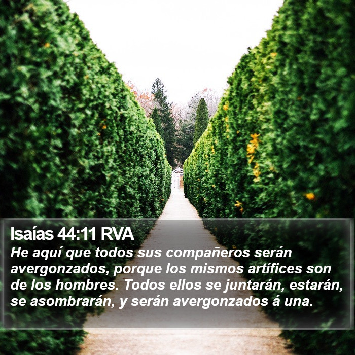 Isaías 44:11 RVA Bible Study