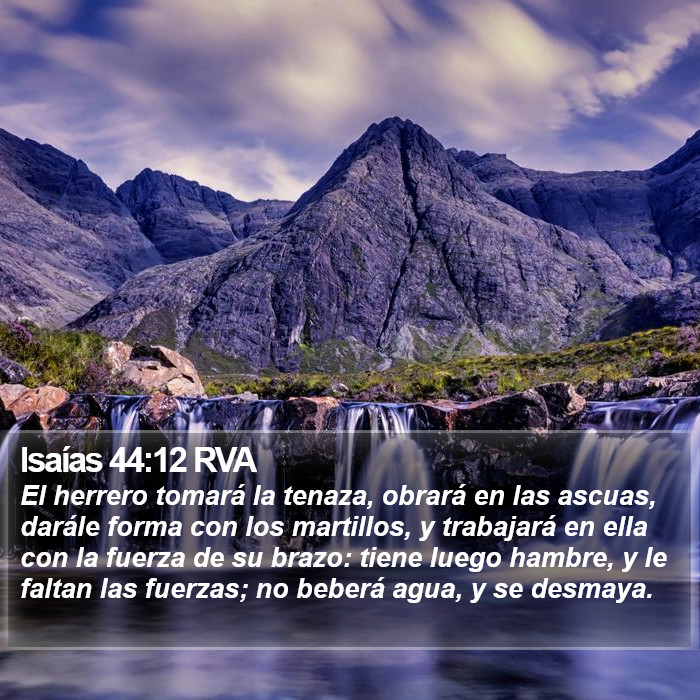 Isaías 44:12 RVA Bible Study