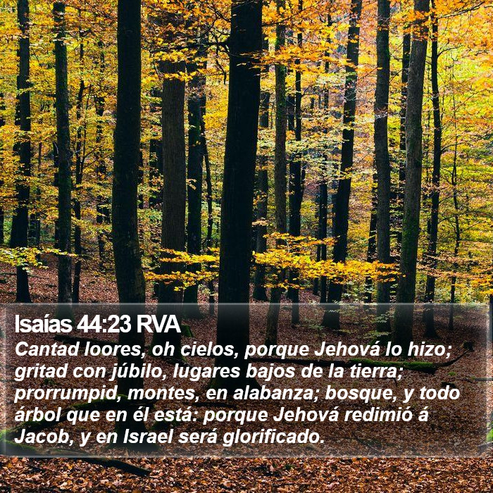 Isaías 44:23 RVA Bible Study