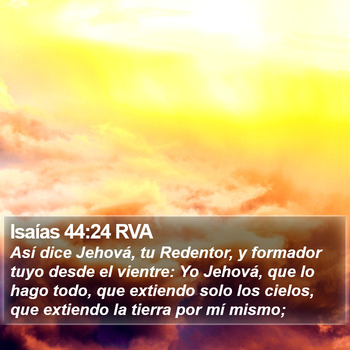 Isaías 44:24 RVA Bible Study