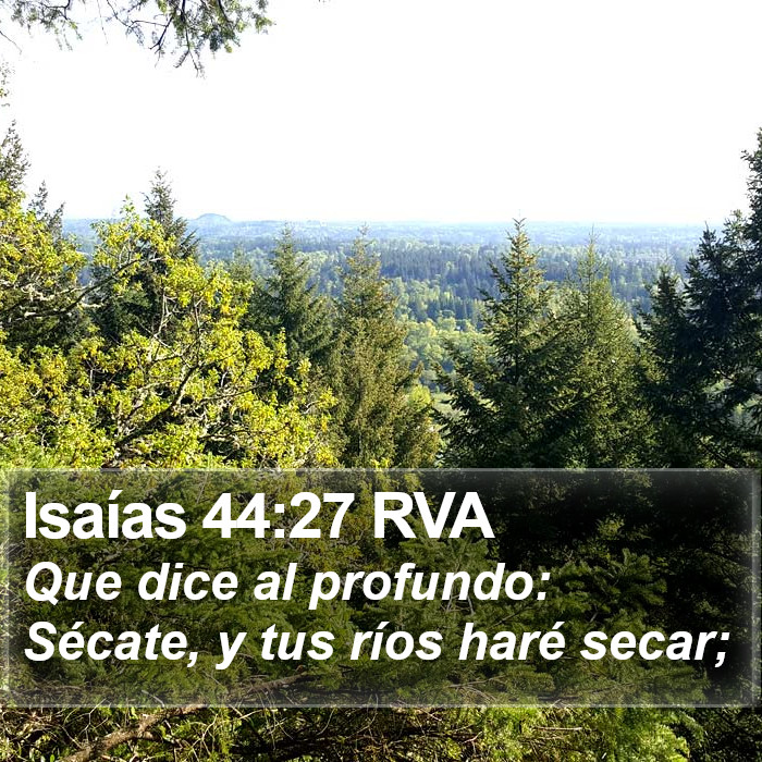 Isaías 44:27 RVA Bible Study