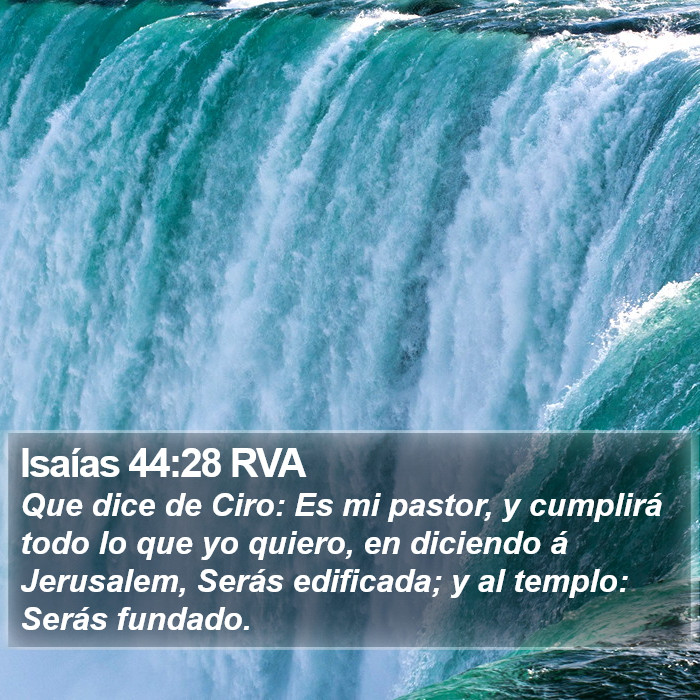 Isaías 44:28 RVA Bible Study