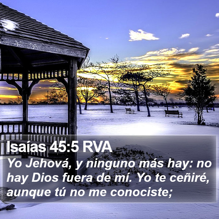 Isaías 45:5 RVA Bible Study