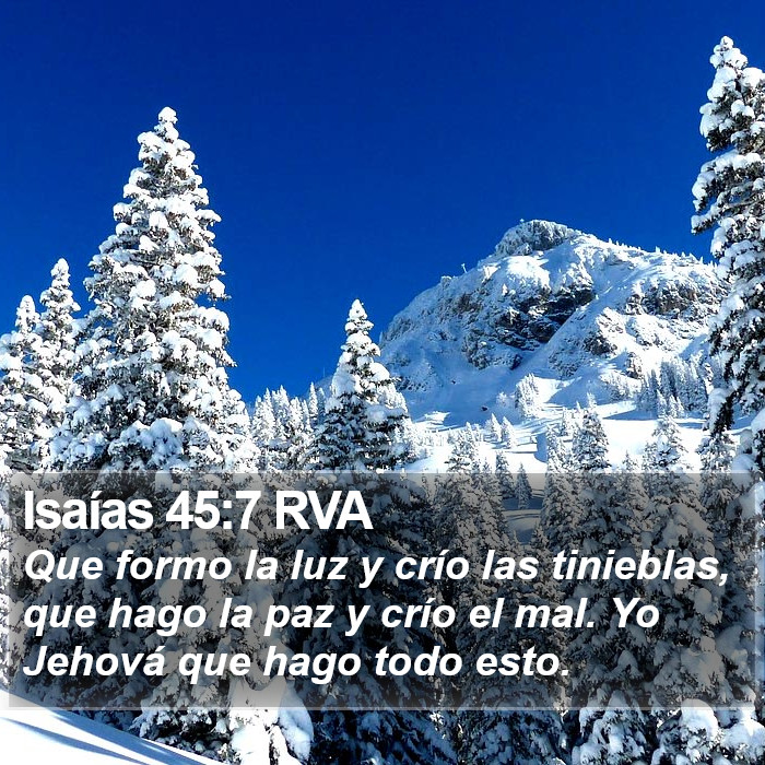Isaías 45:7 RVA Bible Study