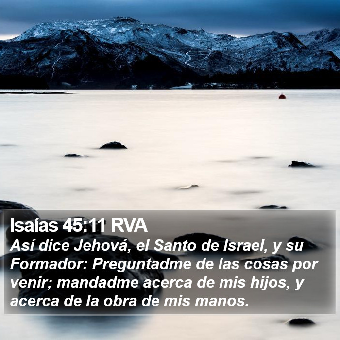 Isaías 45:11 RVA Bible Study