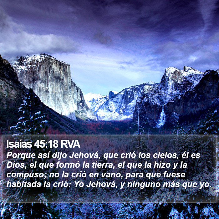 Isaías 45:18 RVA Bible Study