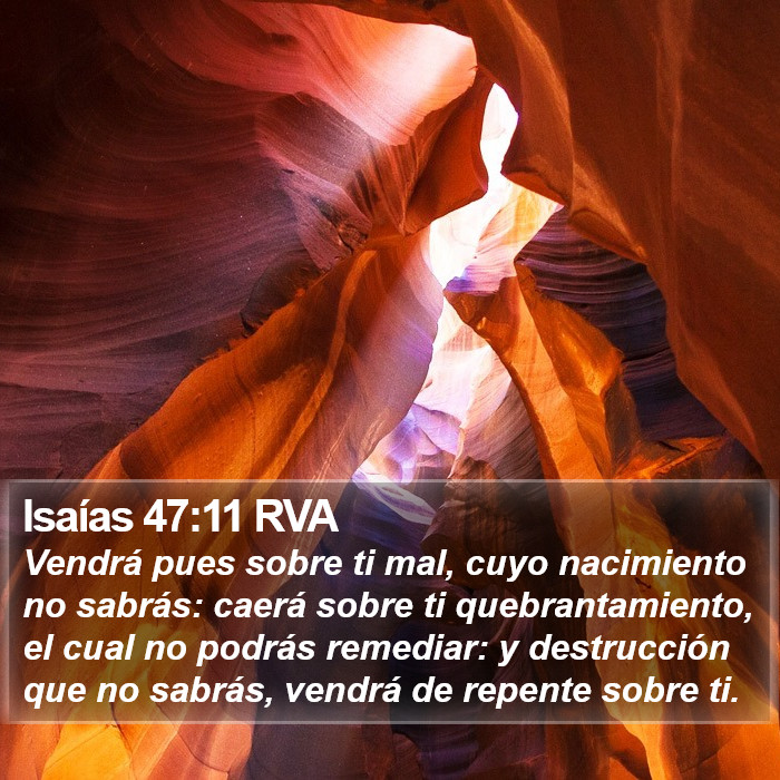 Isaías 47:11 RVA Bible Study